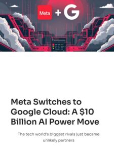 ⚡ Meta just made a $10 Billion power move — switching to Google Cloud to supercharge its AI ambitions.