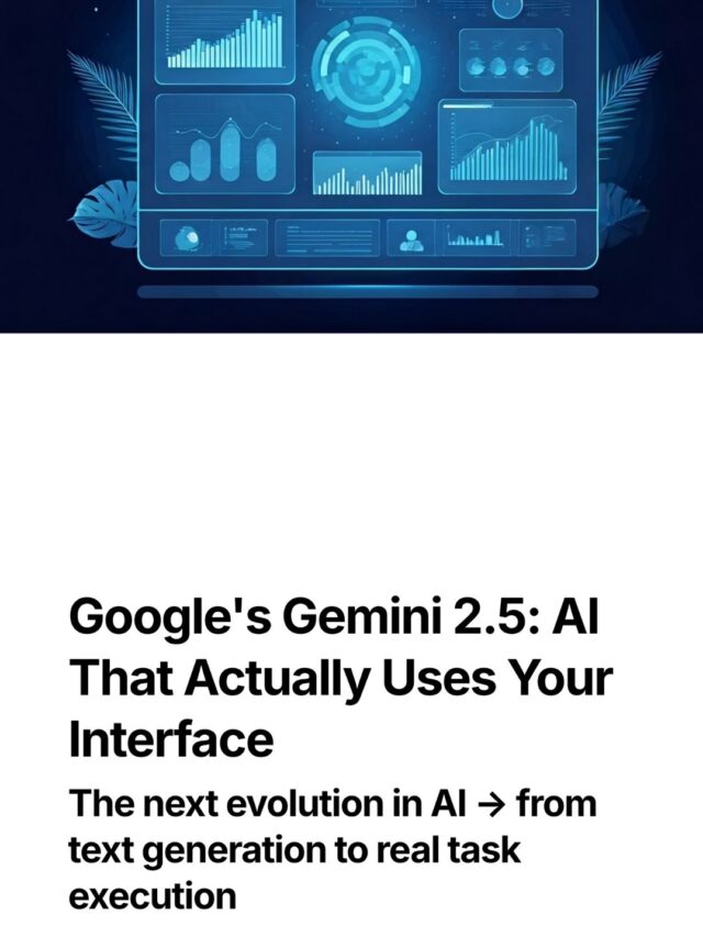 🧠 Google’s Gemini 2.5 is here — and it doesn’t just talk, it acts.