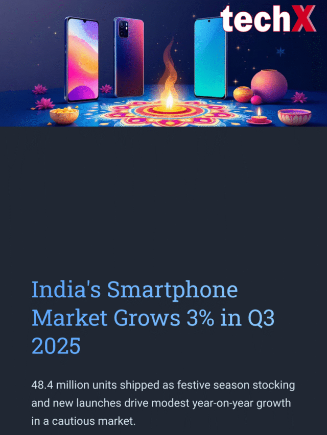 📱 India’s smartphone market keeps moving — slow but steady!